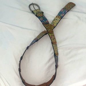 Fossil Patchwork Belt